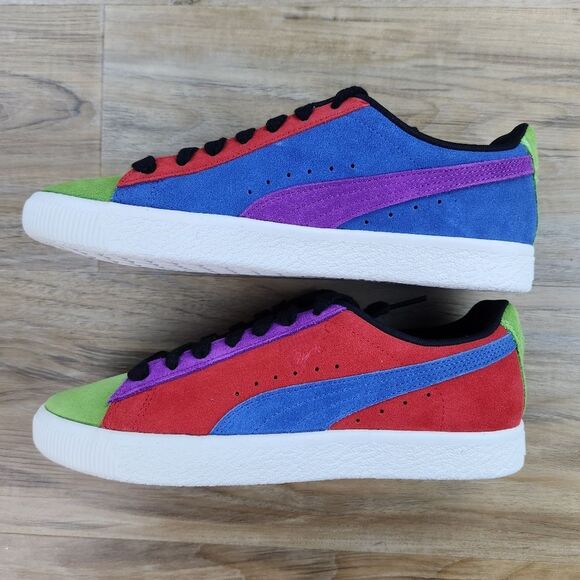 🩵NIB Puma Clyde Culture Multicolor Sneakers Men's Size 8 - Picture 4 of 13